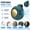 Green(1 PCS), variant on Bladeless Mini Clip On Fan, Multi-Speed Quiet Rechargeable Hands-Free Portable Cooling Fan with 360° Rotation for Travel Outdoor Daily Summer Use