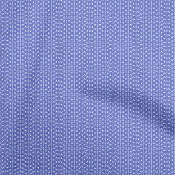 oneOone Cotton Poplin Twill Medium Purple Fabric Bone & Paw Sewing Fabric By The Yard Printed Diy Clothing Sewing Supplies 56 Inch Wide