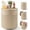 Sand, variant on Outdoor Cooler Side Table, 3-in-1 Patio Ice Cooler Table with Storage, HDPE Outdoor Table with Drain Plug, Holds 24 Cans & Fits Wine Bottles, Poolside Deck Backyard