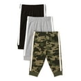 thumbnail image 3 of Garanimals Baby Boy Basic Taped Jogger Pants, 3-Pack, Sizes 0/3M-24M, 3 of 3