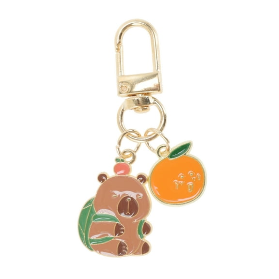 Unique Bargains 1 Pc Handbag Charms Keychains Cartoon Animal Type 1 Bag Accessories Brown
