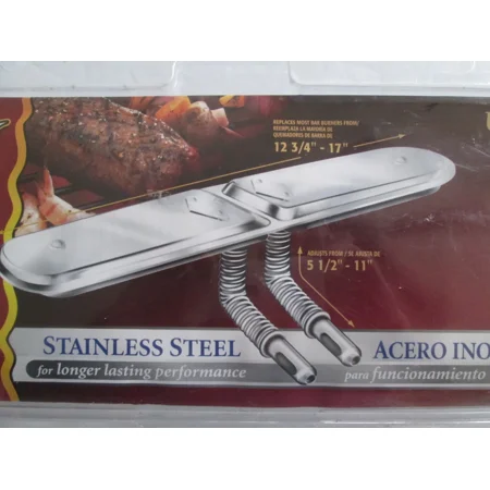 Grill Care Co. Universal Stainless Small Bar Burner - Grills w/ 2 Control Knobs