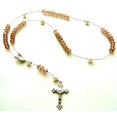 thumbnail image 2 of Rosary Kit, Gold Brown Catholic Prayer Beading Kit, First Communion Gift For Kids, Rosary Necklace Making Supplies, 1 kit, 2 of 8