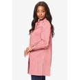 thumbnail image 3 of Roaman's Women's Plus Size Kate Long-Sleeve Crisp Cotton-Blend Button-Front Tunic, 3 of 6