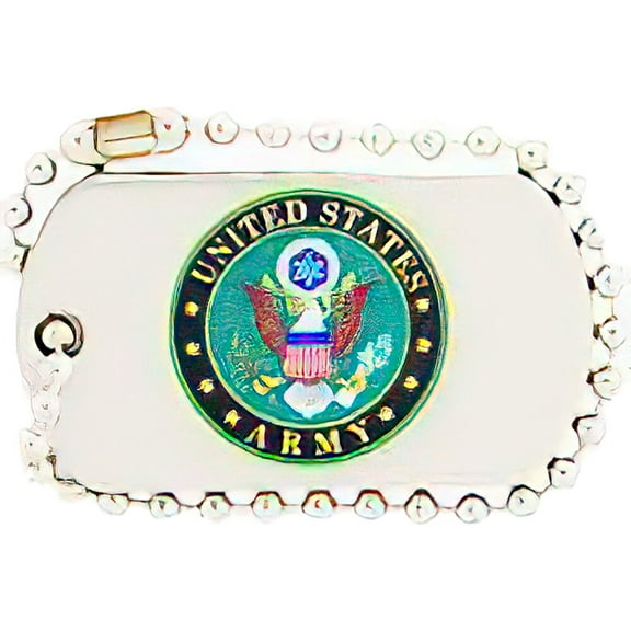 Eagle Emblems P15778 Pin - Army Symbol, Dog Tag - 1.25 in.