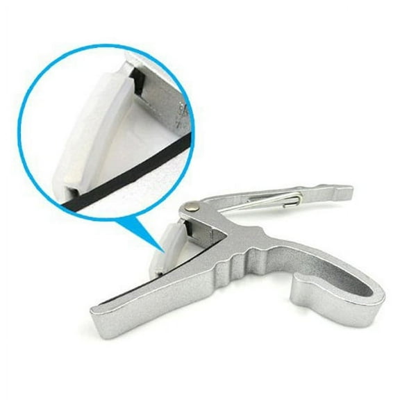 Raindrops 1Pcs Compact Silver Guitar Clamp For Performance And Practice Trigger Guitar Capo