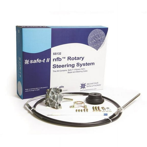 SeaStar Solutions No Feedback Safe-T II Rotary Steering Kit