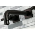 thumbnail image 4 of Kingston Brass KS6125ML Milano Double-Handle Wall Mount Bathroom Faucet, Oil Rubbed Bronze, 4 of 8