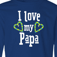 thumbnail image 4 of Inktastic I Love My Papa- Hearts Long Sleeve Youth T-Shirt, 4 of 5