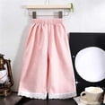 thumbnail image 6 of Nugftut Girls Pants Wide Leg Plaid Lace Trim Hem Casual Pants for Kids Size 11-12, 6 of 6