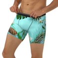 thumbnail image 3 of Salouo Tropical Pineapple Pattern Men's Boxer Briefs, Soft & Breathable Underwear Elastic Waistband Briefs for Men,1-Pack, 3 of 7