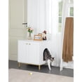 thumbnail image 3 of Cat Litter Box Enclosure, Hidden Litter Box Furniture, Wooden Pet House Side End Table, 3 of 6