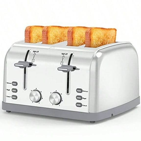 BLACK+DECKER 4-Slice Toaster with Four Multi Wide Slot, Bagel Function ...