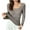 271-Coffee, variant on Ounisa Women's Long Sleeve Thermal Shirts with Chest, Soft Crewneck Undershirt Tops Lightweight Base Layer for Cold Weather