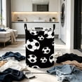 thumbnail image 1 of Linnome Round Mesh Laundry Basket with Spherical Print Cylindrical Storage for Household Breathable Lightweight 19.69 Inch, 1 of 6