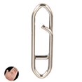 thumbnail image 2 of Clip Plata Acero Inoxidable Cambio Rápido Señuelo Cebo Snap Clip Pesca Velocidad Clip Snap Conector Para Agua Dulce Agua Salada Actividades De Pesca Al Aire Libre Sweethay OD010213-02, 2 of 7