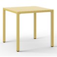 thumbnail image 4 of WestinTrends Playa 31.5" Iron Metal Frame Outdoor Square Patio Dining Table, Yellow, 4 of 16