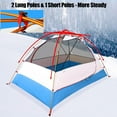 thumbnail image 5 of Lightweight 2-Person Backpacking Tent, IC ICLOVER Waterproof Two Doors Easy Setup Double Layer Outdoor Tent for 4 Seasons Camping Hiking and Mountaineering - Blue, 5 of 9
