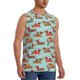 thumbnail image 2 of Fotbe Dachshund Christmas Play Men's Camiseta sin Mangas Estampada para Hombres, Playera Casual para Gimnasio, Entrenamiento, Playa-X-Large, 2 of 7