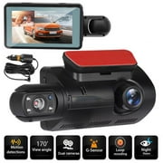 1080P Dual Car Dash Camera, 170°Dash Cams Front and Inside Camera Car Recorder with 3" IPS Screen, Super Night Vision, Motion Detection, Loop Recording, G-Sensor, Parking Mode