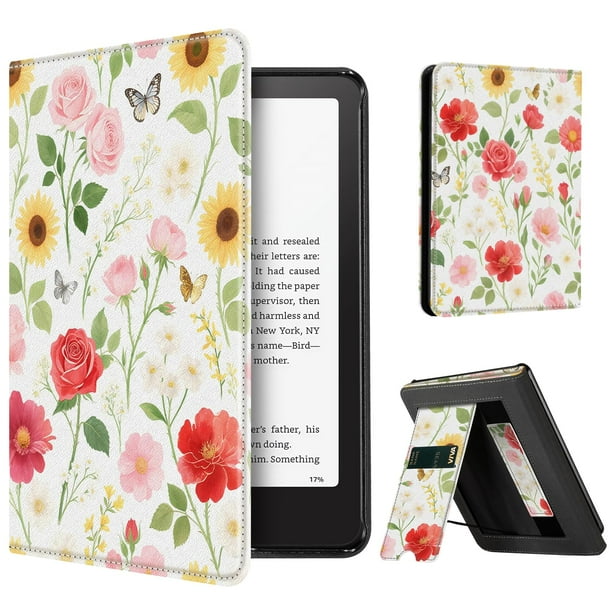 CoBak - Funda con función atril para Kindle Paperwhite (12ª generación, 2024), color gris
