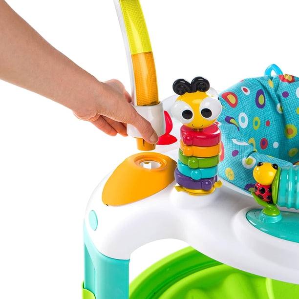 Bright Starts 2-in-1 Laugh & Lights Activity Gym & Saucer Bounce