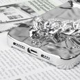 thumbnail image 4 of Compatible with iPhone 14 Pro Glossy Case with Bling Diamond Bracelet Rhinestone Crystal Shiny Chain Glitter Luxury Fashion Protection Shockproof Case for Women Girls-Silver, 4 of 12