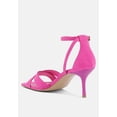 thumbnail image 3 of Oraiku Faux Suede Cross Strap Heels, 3 of 10