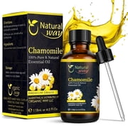 Chamomile Essential Oil for Diffuser, Aromatherapy & Massage, Natural Chamomile Oil for Hair & Skin Care, Diffuser Oil Compatible, 4 fl oz (120 mL)