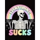 thumbnail image 2 of Women's Casual Rainbow Skull Graphic Tee - Comfy Crew Neck Short Sleeve T-Shirt, Perfect for Summer & Sports, 2 of 6