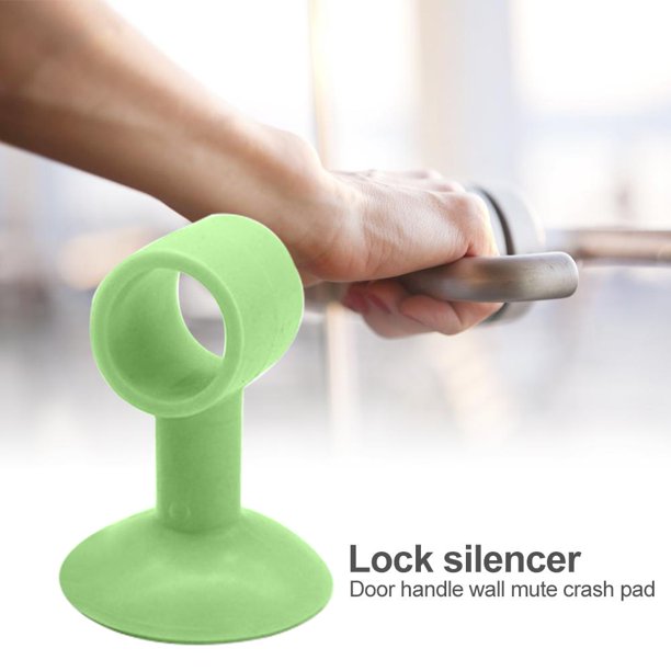 Silenciador De Manija De Puerta Con Almohadilla Anticolisión Para Puerta, 2 Uds. (Verde)
