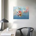 thumbnail image 4 of ARISTURING Vibrant Fusion, Modern Colorful Abstract Wall Art Print, Canvas Artwork with Red, Maya Blue, and Orange Palette Texture, 4 of 5