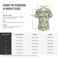 thumbnail image 4 of Yiaed Green Snake Print Women's T Shirt V-Neck Short Sleeve Shirt Casual Breathable Tee Summer Tops-Small, 4 of 5