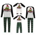 thumbnail image 4 of Conjuntos de pijamas navideños familiares a juego Grinch 2024, pijama de Grinch con parte superior y pantalones de pijama a cuadros, pijama de Grinch para niños y adultos para la familia, Hombres M, 4 of 4
