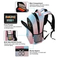 thumbnail image 5 of FORMRS Kids School Backpack Elementary Student Unisex Travel Bookbag with Reflective Stripes, Light Pink Gradient, 5 of 7