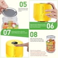 thumbnail image 3 of AARTVARK TEES Electric Mason Jar Vacuum Sealer, Vacuum Sealer Kit for Wide-Mouth & Regular-Mouth Mason Jars, Food Storage and Fermentation, Yellow, 3 of 7