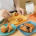 thumbnail image 3 of JANDEL 3 Pack of Plastic Serving Trays, 6" Rectangular Circle Disposable Party Platters and Trays, Small Dish Pickle Dish Plastic Snack Cake Dish Dining Table Garbage Storage Tray, 3 of 7
