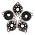 thumbnail image 4 of 5pcs Professional Bakelite Tube Socket 8pin Tube Socket Base Replacement For Valve Amplifiers Amplifiers Diy Parts Compatible for KT88 6550 6SN7 EL34 6V6, 4 of 5