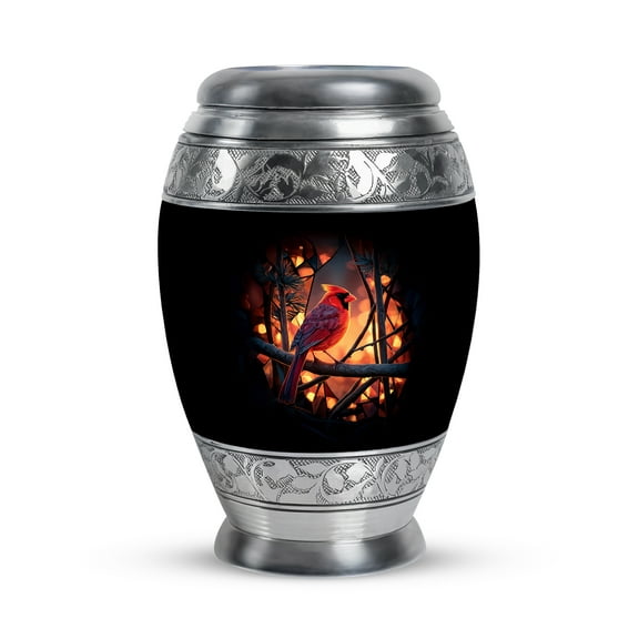 SABURIAL Cardinal Little Cremation Urns for Women - Keepsake Funeral Urn for Ashes Adult Male - Memorial Miniature Small Burial Urns for Human Ashes Adult Female - Decorative Urn - 3 Inch