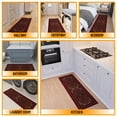 thumbnail image 6 of Ottomanson Medallion Bathroom Runner Rug 20" x 53" - Non Slip Low Pile Carpet, Red, 6 of 13