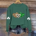 thumbnail image 6 of Craaazy Women's Crewneck Long Sleeve Sweatshirts St. Patrick's Clothes Gifts, 6 of 6