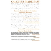 Calculus Made Easy (Edition 4) (Hardcover)