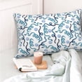 thumbnail image 4 of Pofeuu Hand Drawn Snake Print Polyester Microfiber Plush Pillowcases, Super Soft and Cozy Pillow Case Covers with Envelop Closure（Pillow core not included）-16"x24", 4 of 6