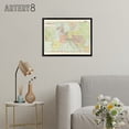 thumbnail image 3 of Peltier 1914 French Political Map of Europe Black Framed Canvas Art Print 12X16", 3 of 4