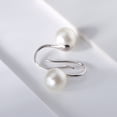 thumbnail image 4 of Drop Hook Earrings for Women Simulated Pearl Sterling Silver Ginger Lyne Collection, 4 of 6