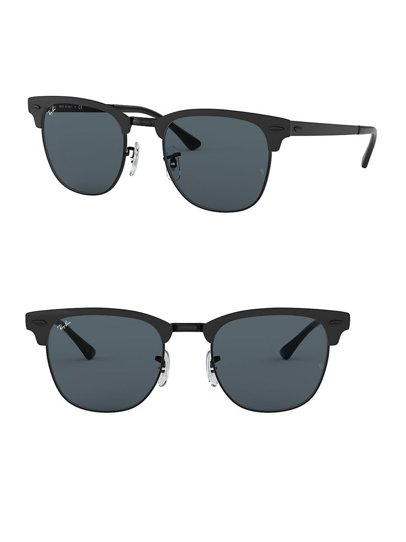 Ray-Ban Unisex Clubmaster Classic Metal Black Sunglasses RB3716