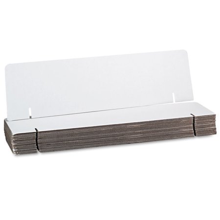 - Spotlight Corrugated Presentation Headers Display, 36 X 9 1/2, White, 24/carton