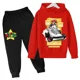 thumbnail image 3 of Sudadera con capucha y pantalones de Super Mario para niños, traje de 2 piezas, ropa de otoño y primavera para niños y niñas, sudadera con estampado de dibujos animados, trajes deportivos informales,, 3 of 5
