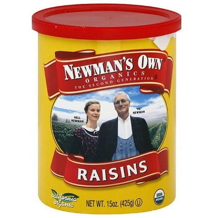 Newman\'s Own Organics Raisins, 15 oz, (Pack of 12)