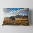 thumbnail image 2 of Designart Old House on Kamchatka Island - Landscape Printed Throw Pillow - 12x20, 2 of 5
